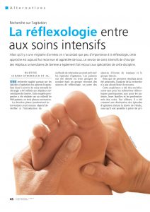 La réflexologie entre aux soins intensifs - Page 1