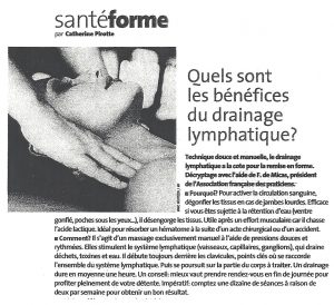 Quels sont les bénéfices du drainage lymphatique ?